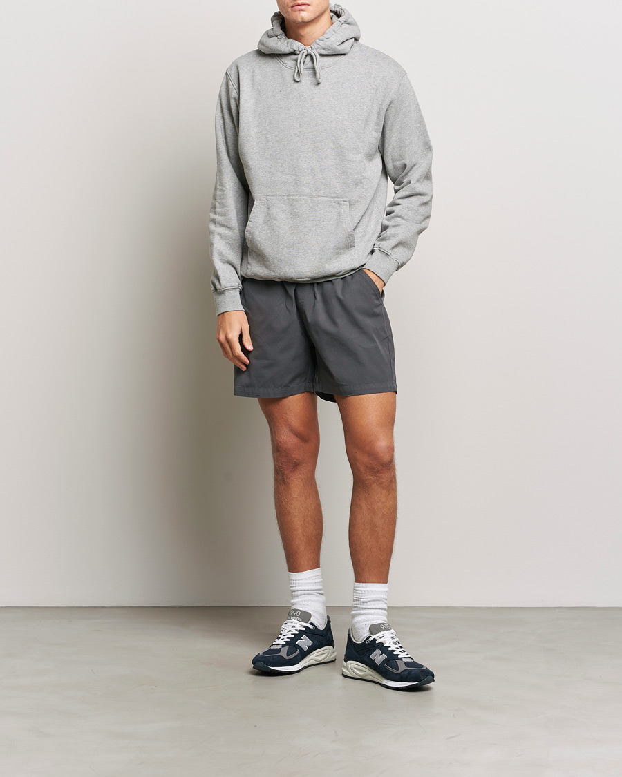 Herr | Shorts | Colorful Standard | Classic Organic Twill Drawstring Shorts Lava Grey