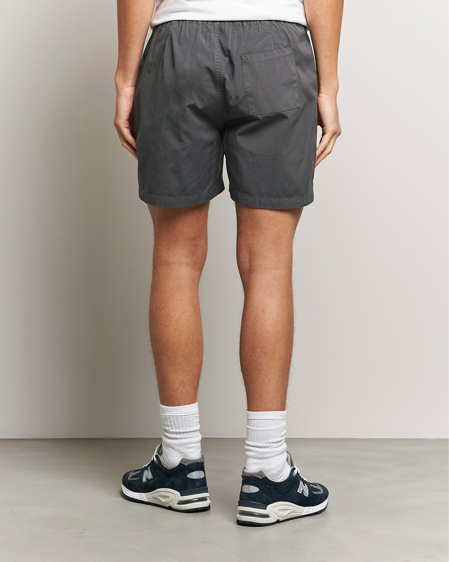 Herr | Shorts | Colorful Standard | Classic Organic Twill Drawstring Shorts Lava Grey