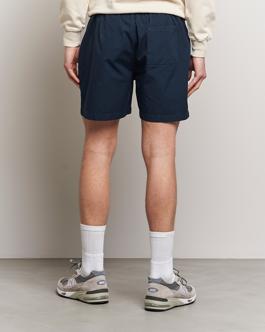 Herr | Shorts | Colorful Standard | Classic Organic Twill Drawstring Shorts Navy Blue