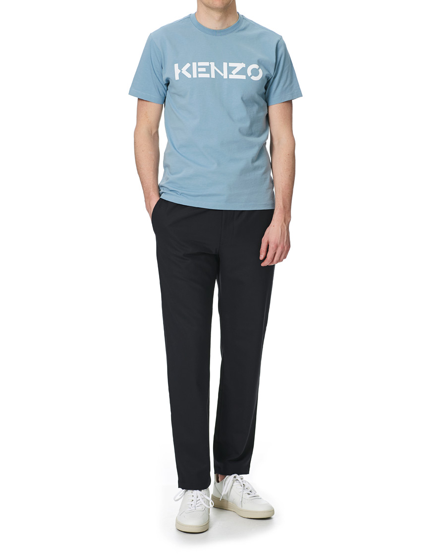 Herr | T-Shirts | KENZO | Logo Classic Crew Neck Tee Glacier