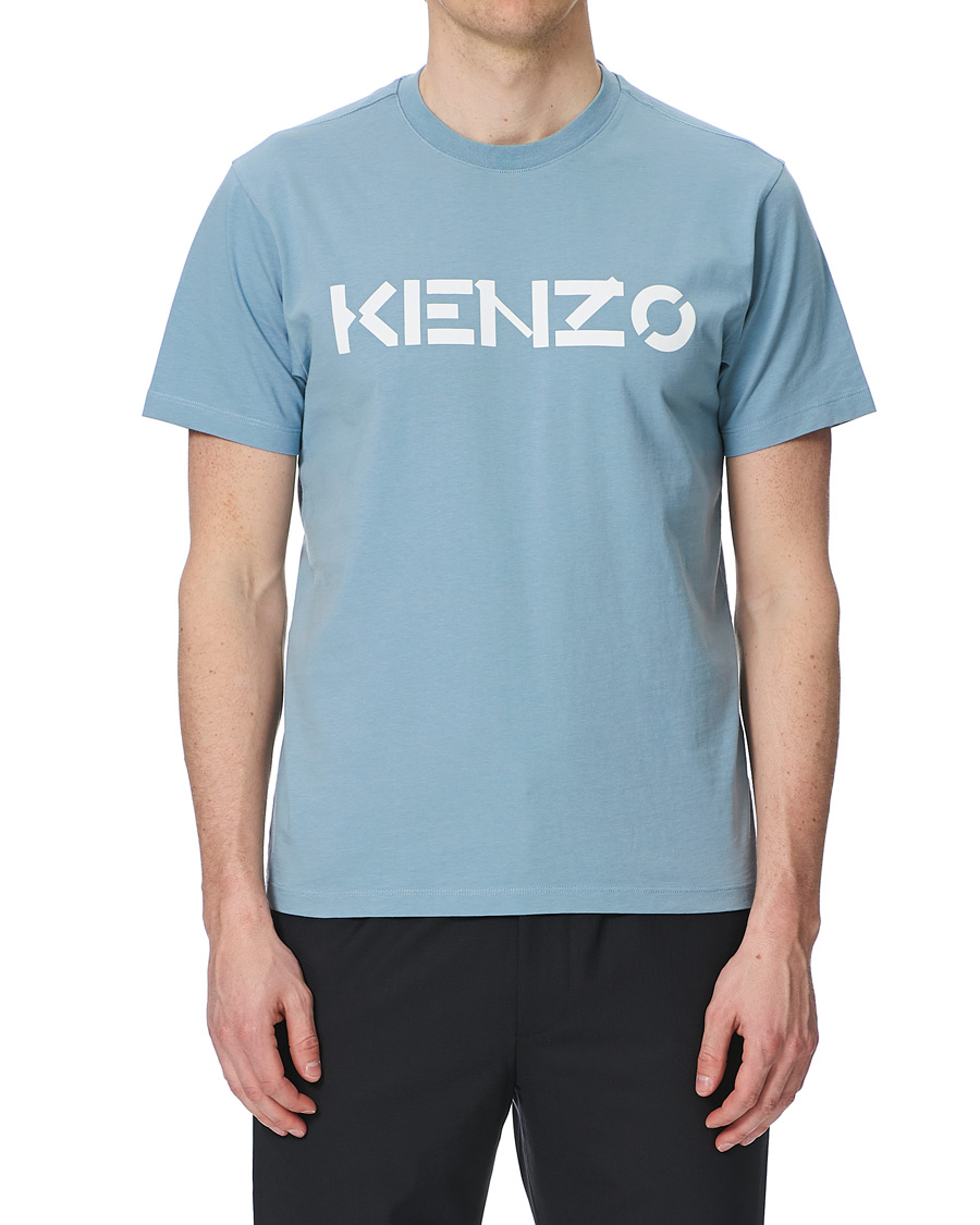 Herr | T-Shirts | KENZO | Logo Classic Crew Neck Tee Glacier