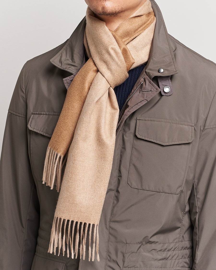 Herre | Halstørklæder | Piacenza Cashmere | Vicuna/Baby Cashmere Scarf Camel