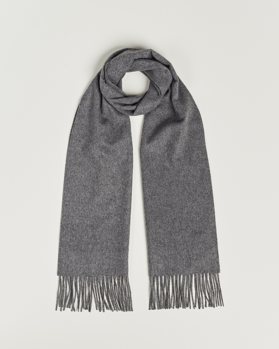 Herr | Halsdukar | Piacenza Cashmere | Cashmere Scarf Grey Melange