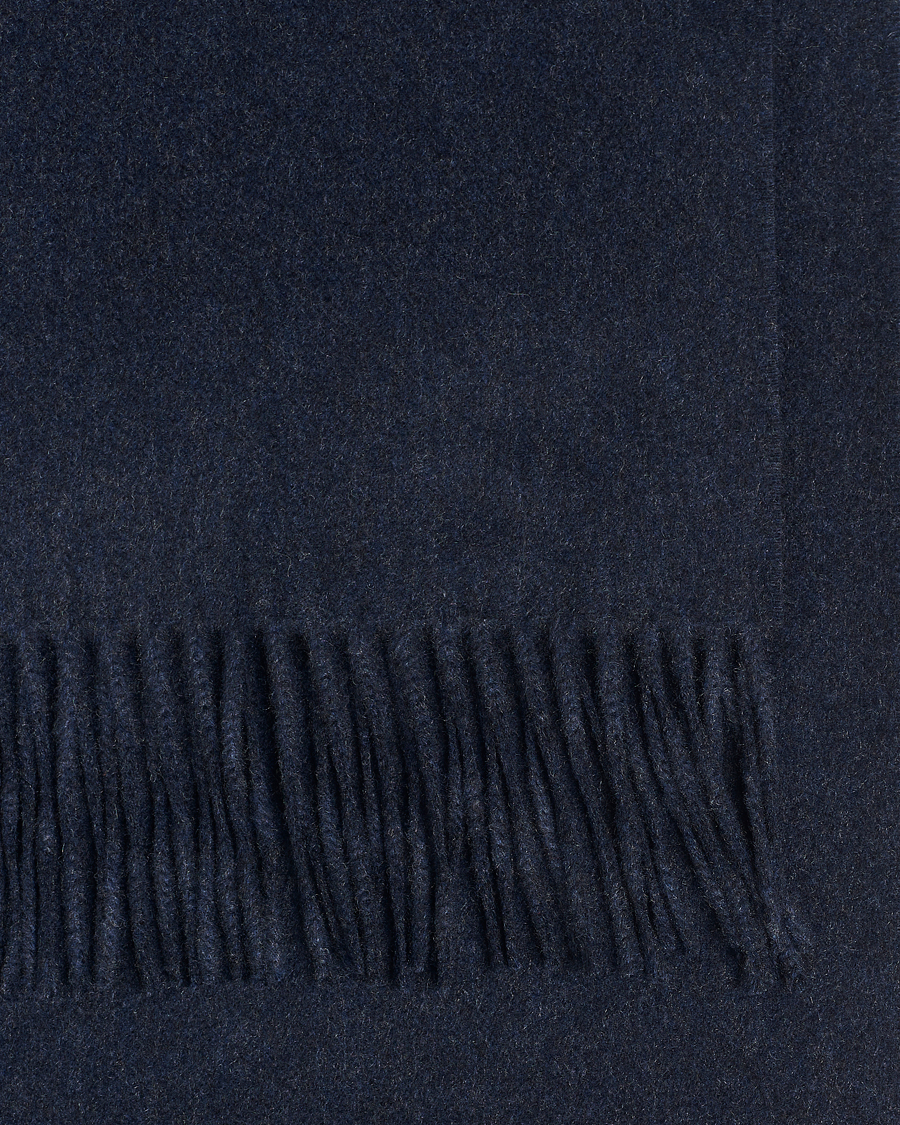 Herr | Halsdukar | Piacenza Cashmere | Cashmere Scarf Navy Melange
