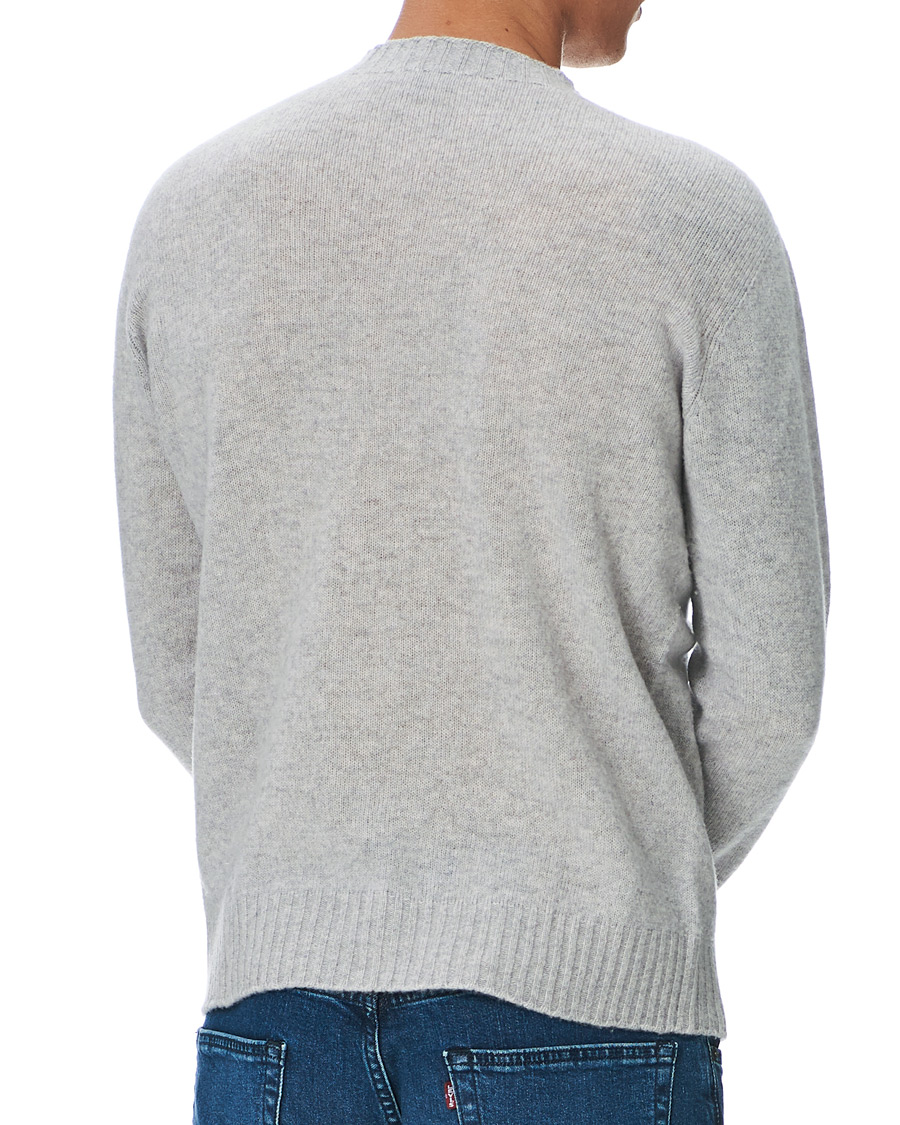 Herr | Tröjor | Altea | Wool/Cashmere Crew Neck Sweater Light Grey