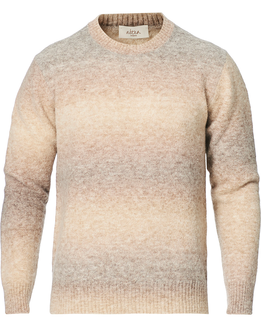 Herr | Tröjor | Altea | Brushed Degradé Sweater Beige