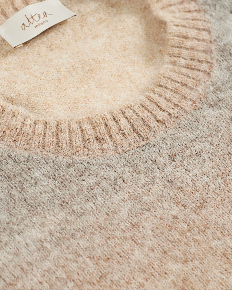 Herr | Tröjor | Altea | Brushed Degradé Sweater Beige