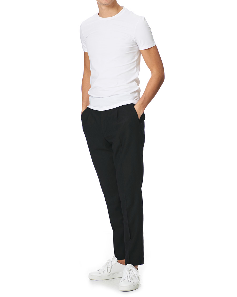 Herr | T-Shirts | Zegna | Cotton Stretch Crew Neck T-Shirt White