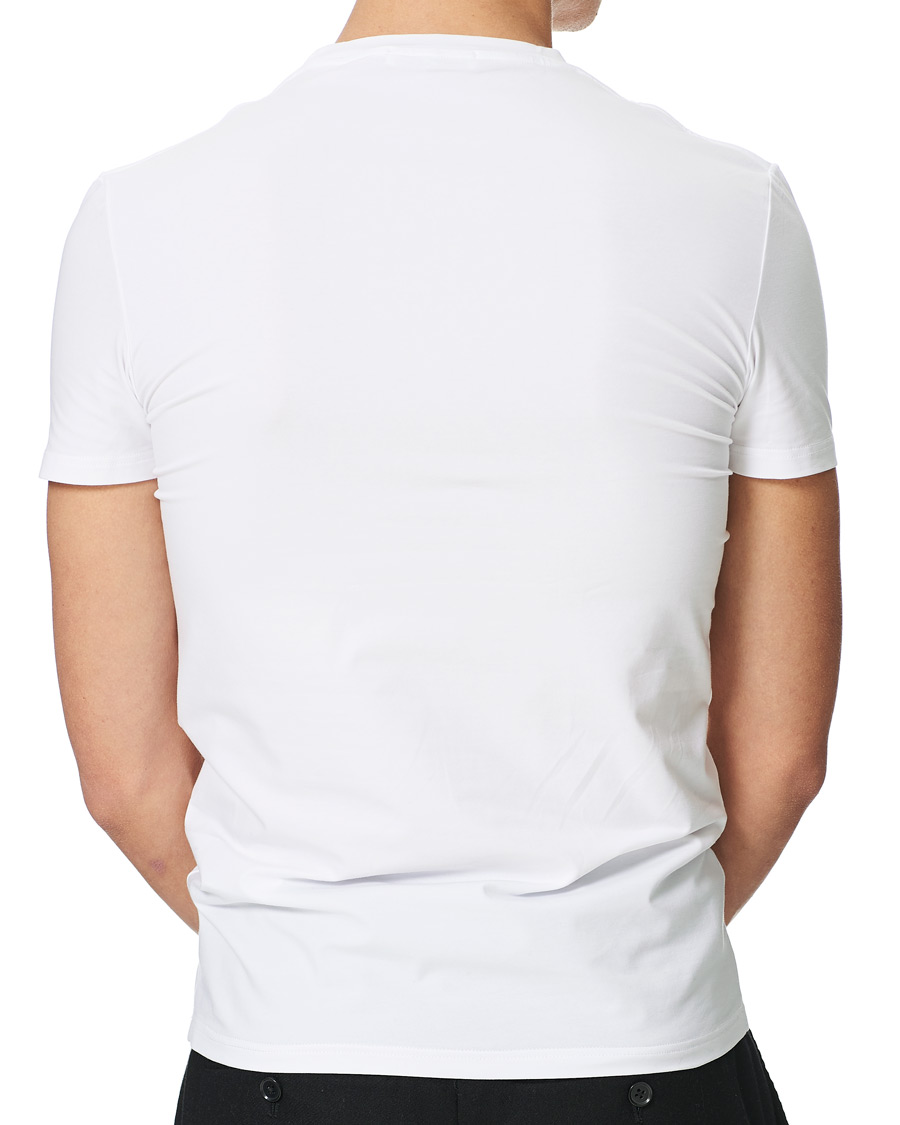 Herr | T-Shirts | Zegna | Cotton Stretch Crew Neck T-Shirt White