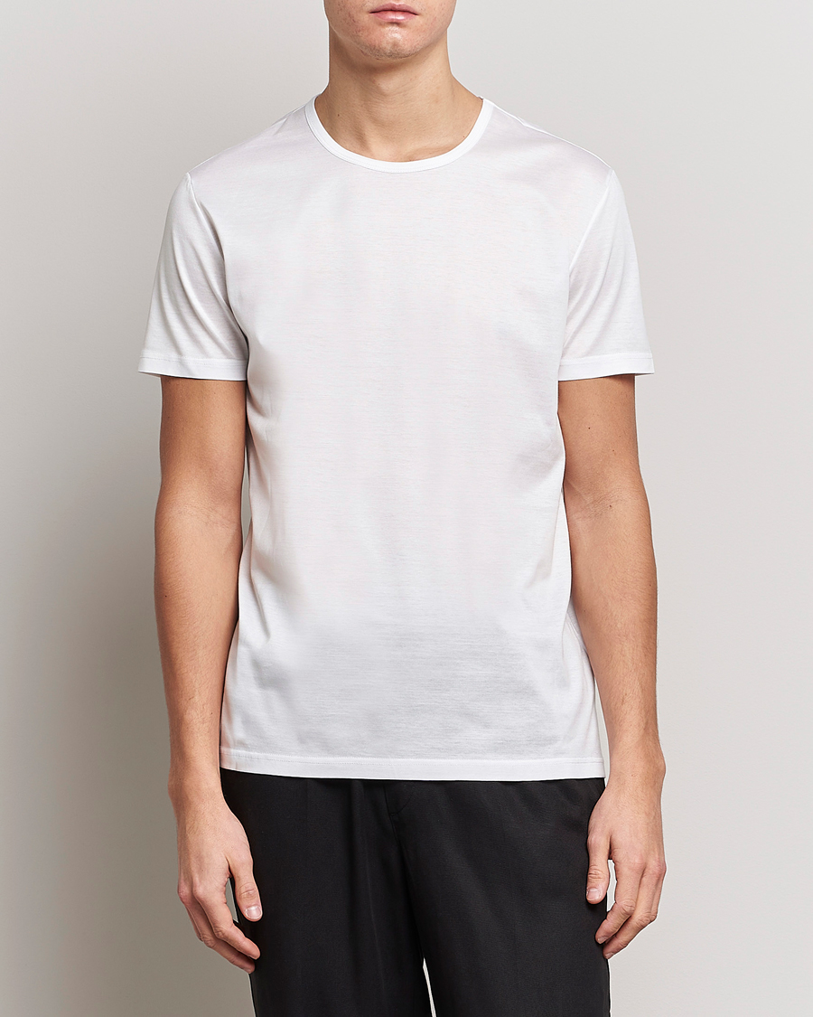 Herr | T-Shirts | Zegna | Filoscozia Fine Cotton Crew Neck T-Shirt White