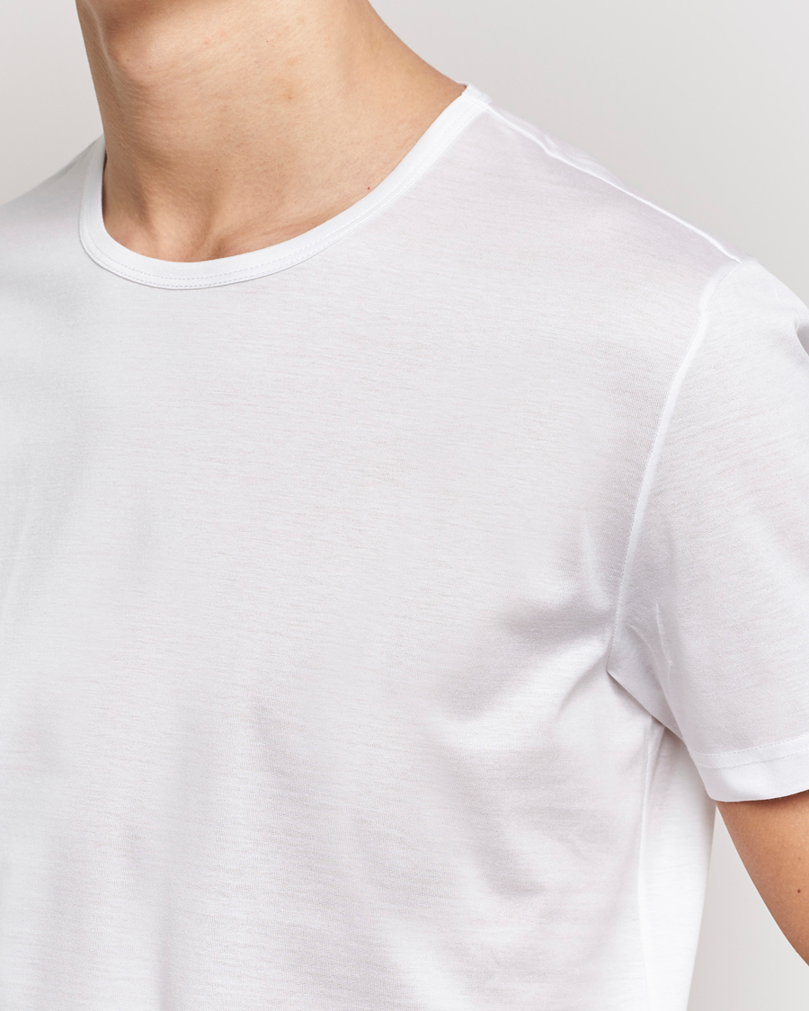 Herr | T-Shirts | Zegna | Filoscozia Fine Cotton Crew Neck T-Shirt White