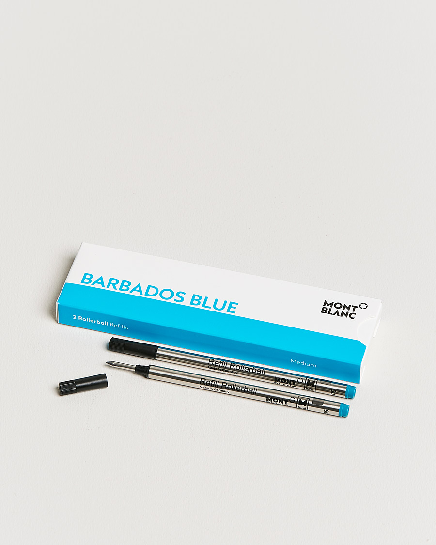 Herr | Pennor | Montblanc | 2 Rollerball Refills Barbados Blue