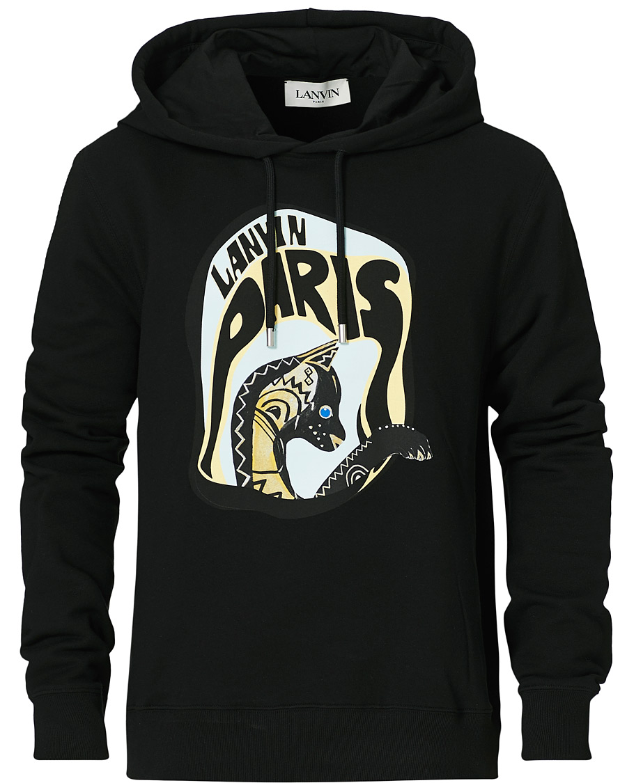 Herr | Tröjor | Lanvin | Cat Print Hoodie Black