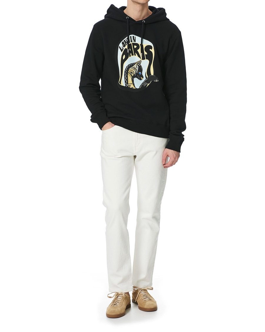 Herr | Tröjor | Lanvin | Cat Print Hoodie Black