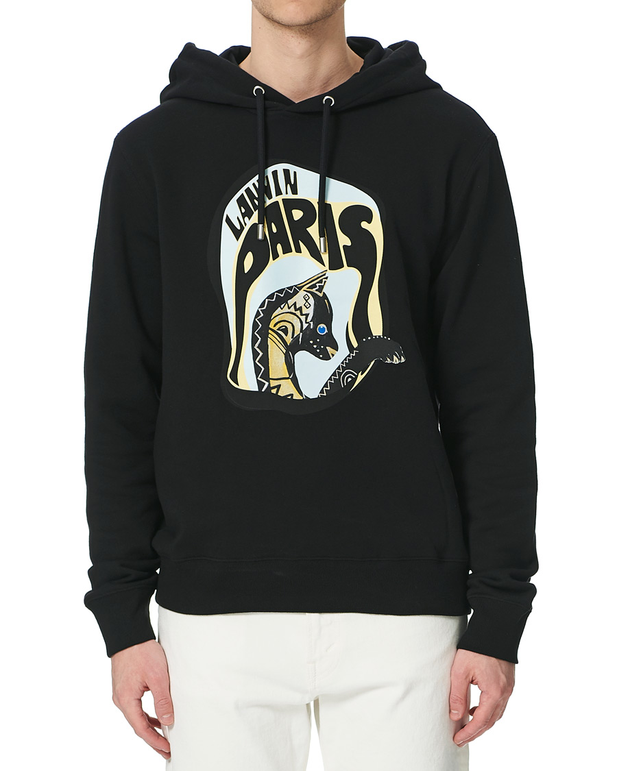 Herr | Tröjor | Lanvin | Cat Print Hoodie Black
