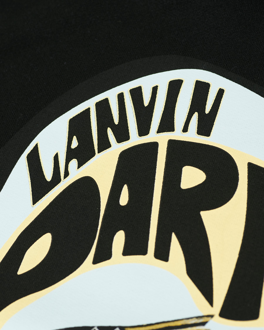Herr | Tröjor | Lanvin | Cat Print Hoodie Black