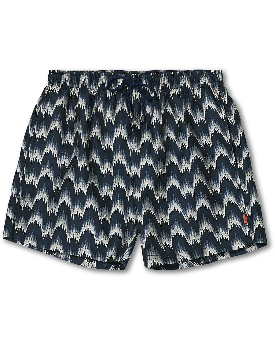 Herr | Badbyxor | Missoni | Zig-Zag Swim Trunks Navy