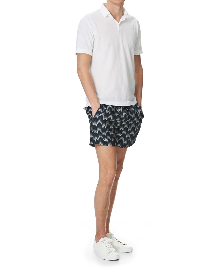 Herr | Badbyxor | Missoni | Zig-Zag Swim Trunks Navy