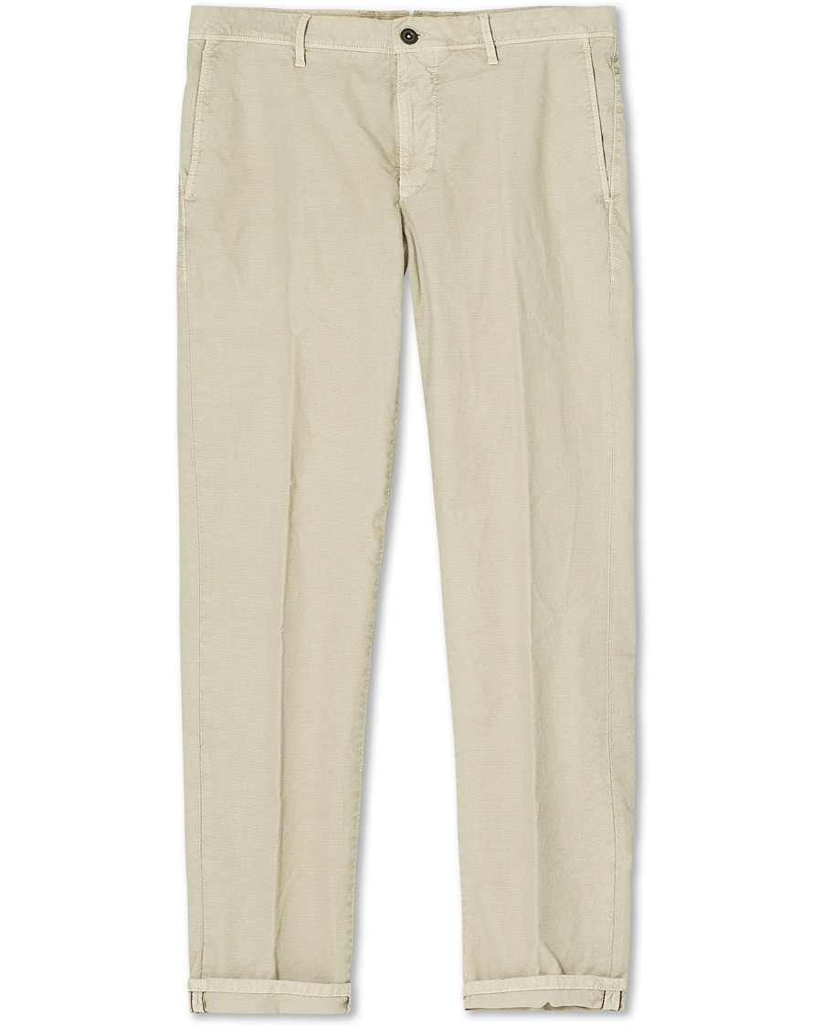 Herr | Byxor | Incotex | Easy Fit Selvedge Cotton Chinos Desert Khaki