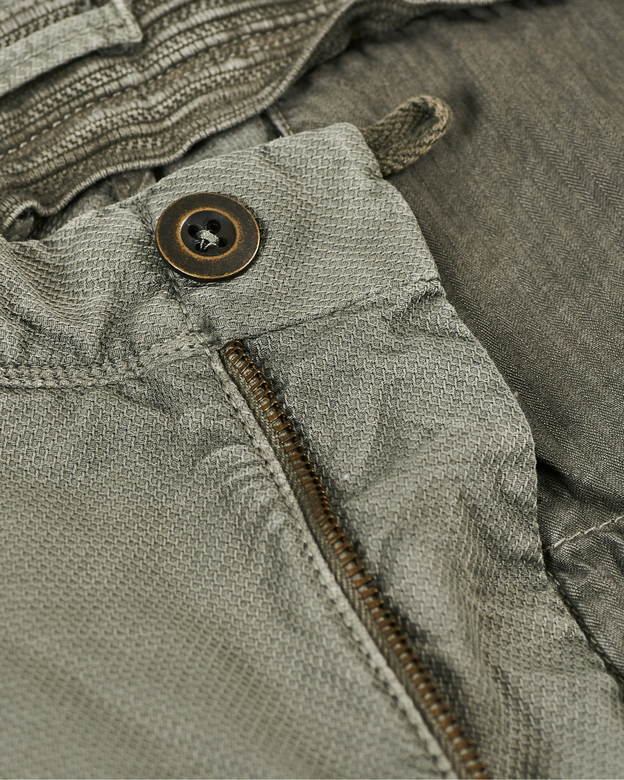 Herr | Byxor | Incotex | Easy Fit Selvedge Cotton Chinos Stone Grey