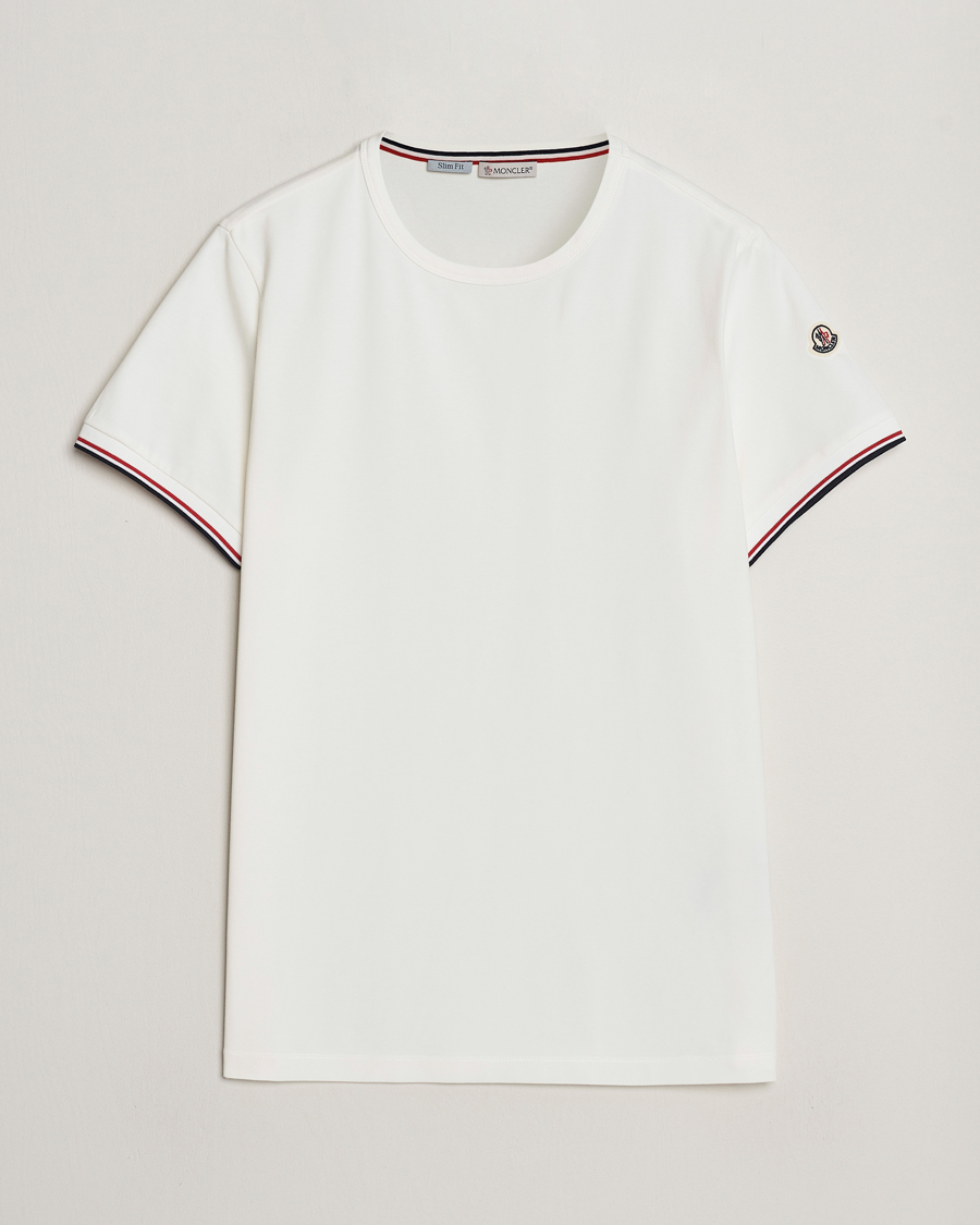 Herr | T-Shirts | Moncler | Shoulder Logo T-Shirt Off White