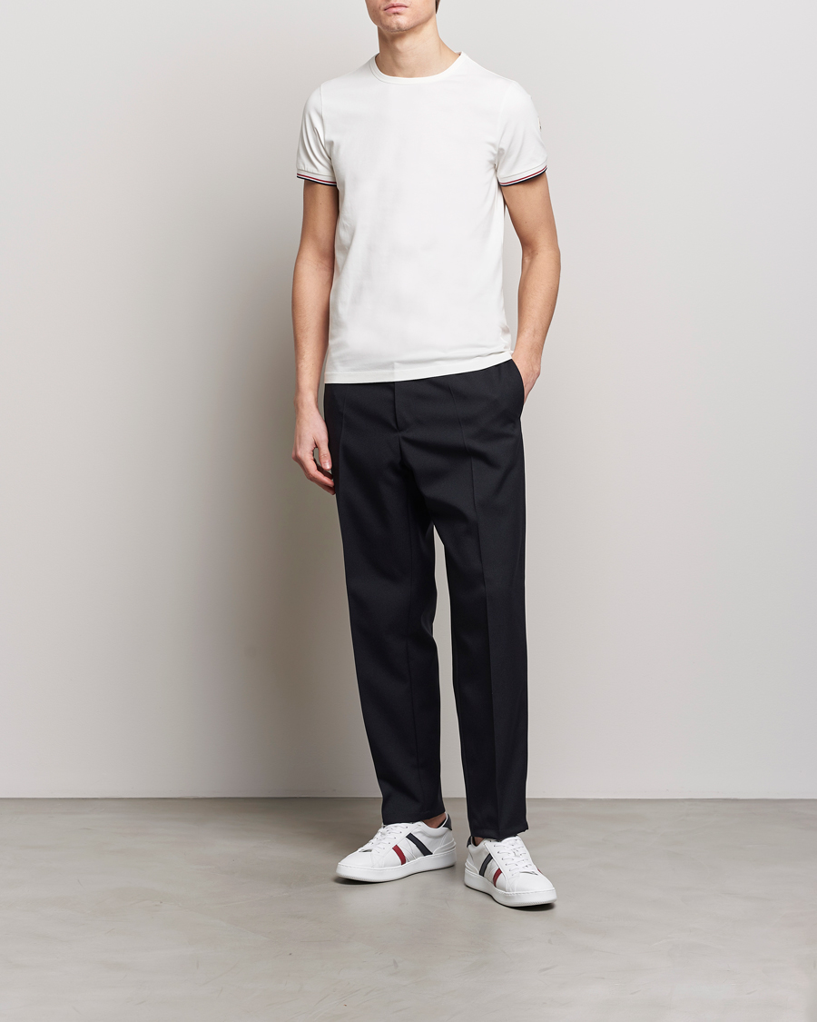 Herr | T-Shirts | Moncler | Shoulder Logo T-Shirt Off White