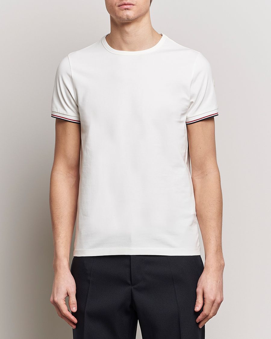 Herr | Kortärmade t-shirts | Moncler | Shoulder Logo T-Shirt Off White