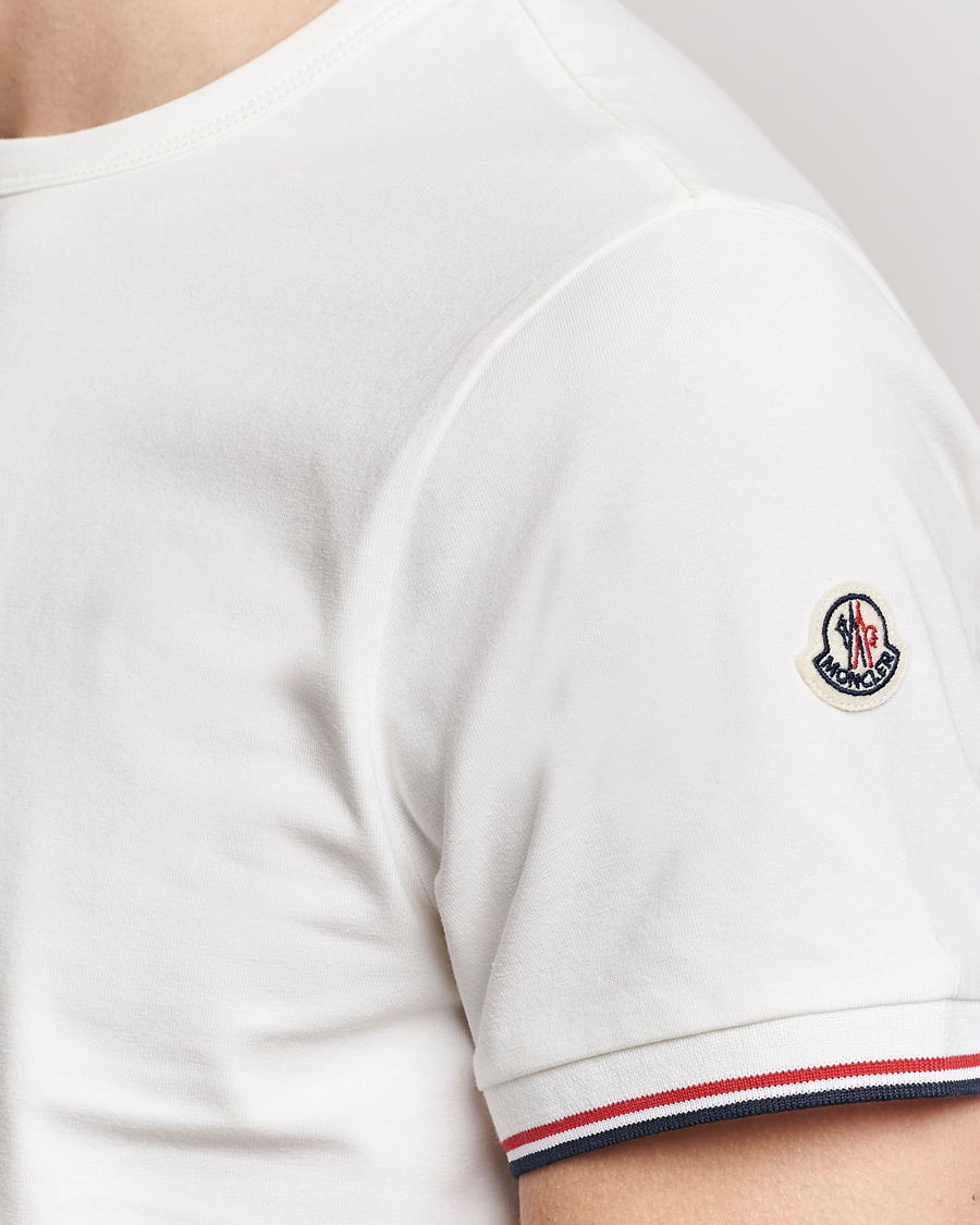 Herr | T-Shirts | Moncler | Shoulder Logo T-Shirt Off White