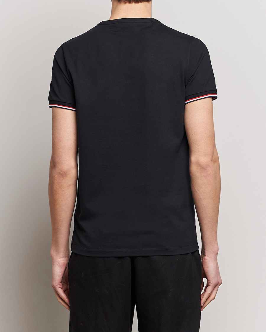 Herr | T-Shirts | Moncler | Shoulder Logo T-Shirt Black