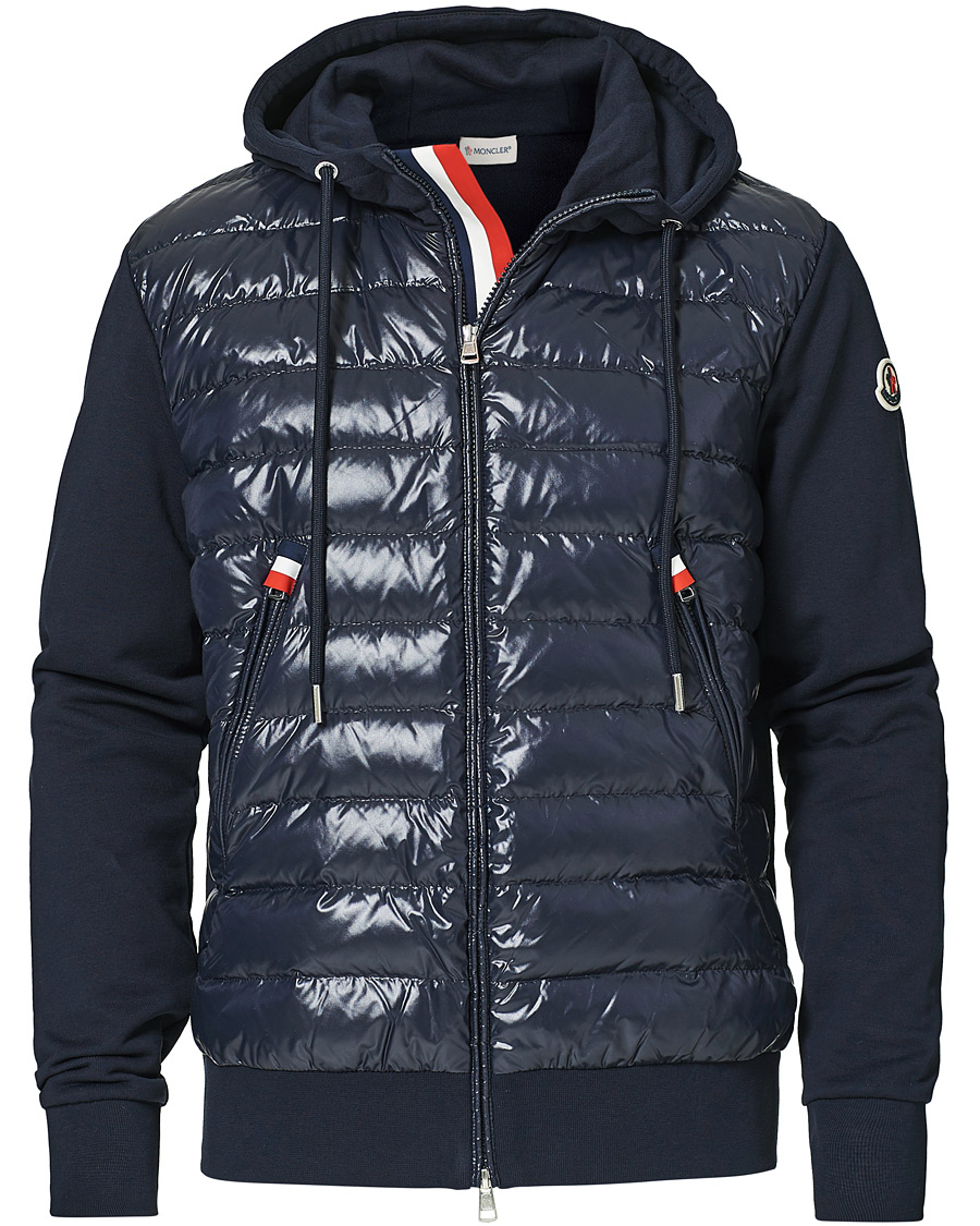 Herr | Jackor | Moncler | Maglia Full Zip Hybrid Navy