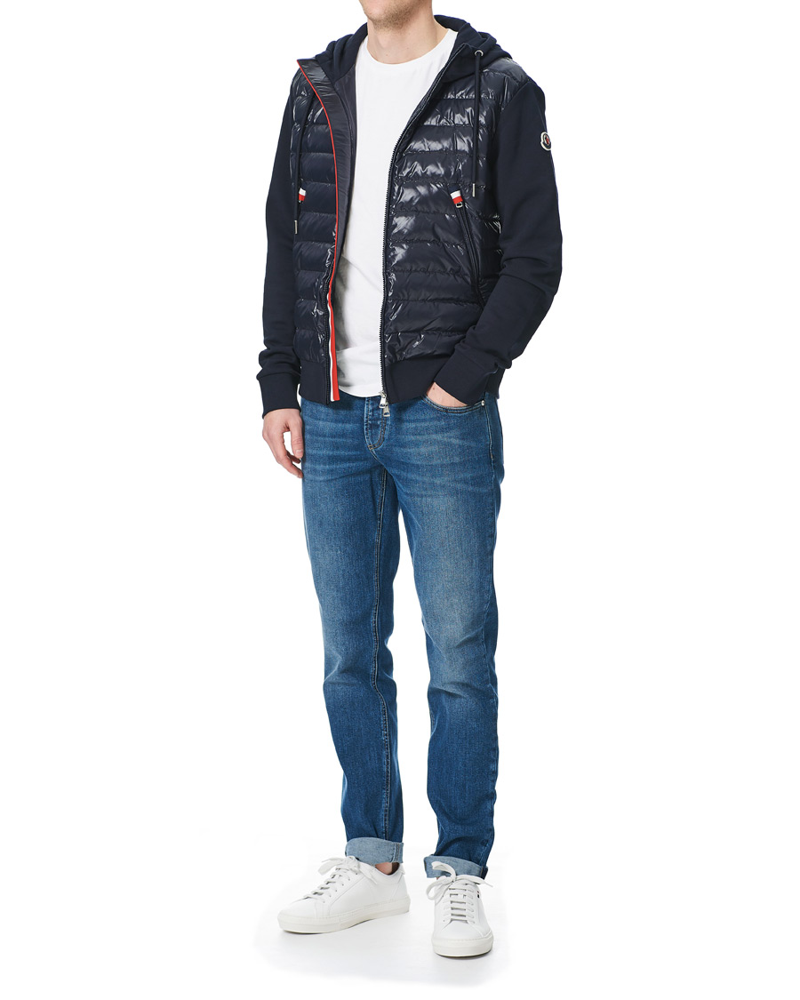Herr | Jackor | Moncler | Maglia Full Zip Hybrid Navy