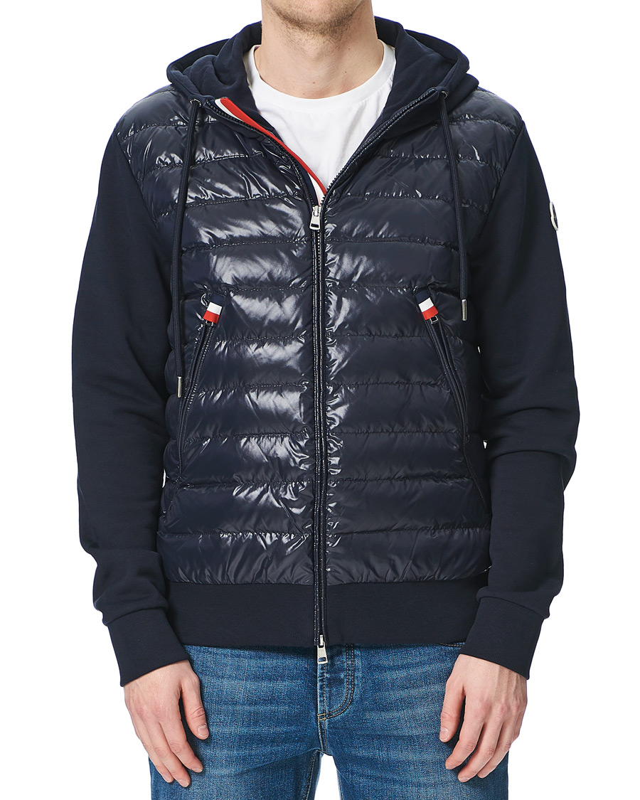 Herr | Jackor | Moncler | Maglia Full Zip Hybrid Navy
