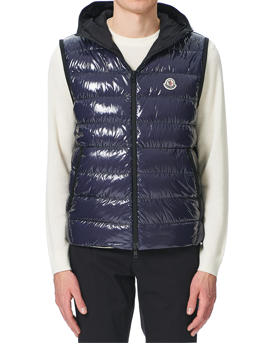 Herr | Jackor | Moncler | Lappe Down Ripstop Vest Navy