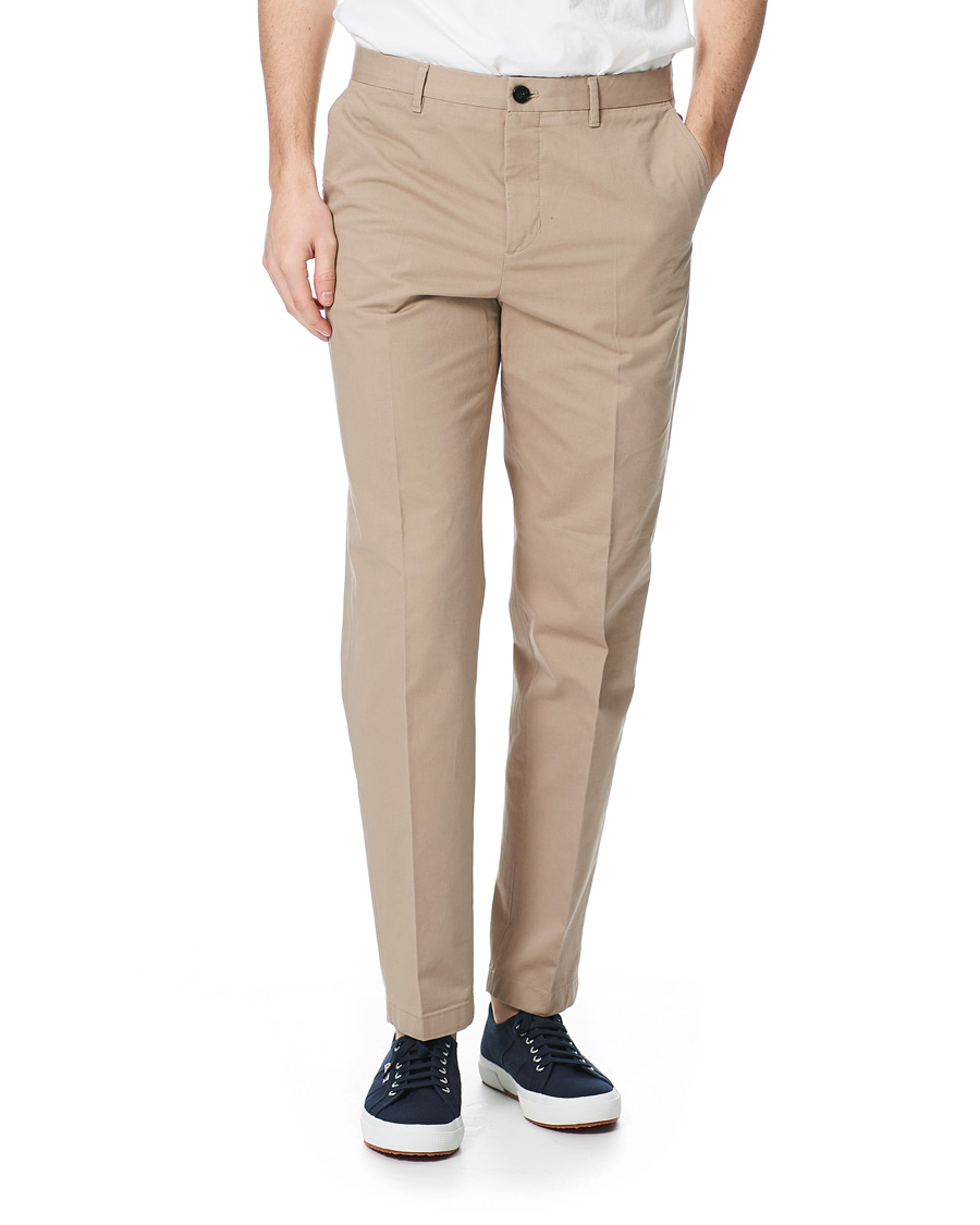 Herr | Byxor | Filippa K | William Cotton Trousers  Desert Taupe