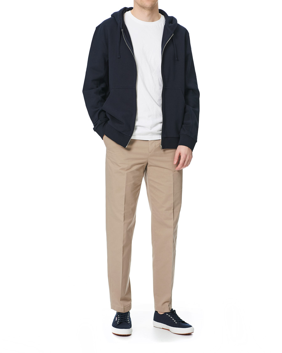 Herr | Tröjor | Filippa K | Aldous Cotton Zip Hood Navy