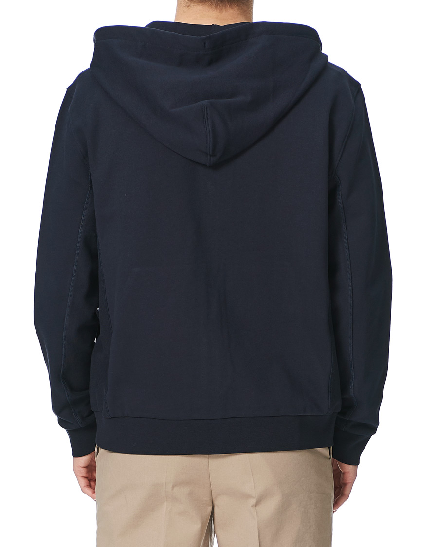 Herr | Tröjor | Filippa K | Aldous Cotton Zip Hood Navy