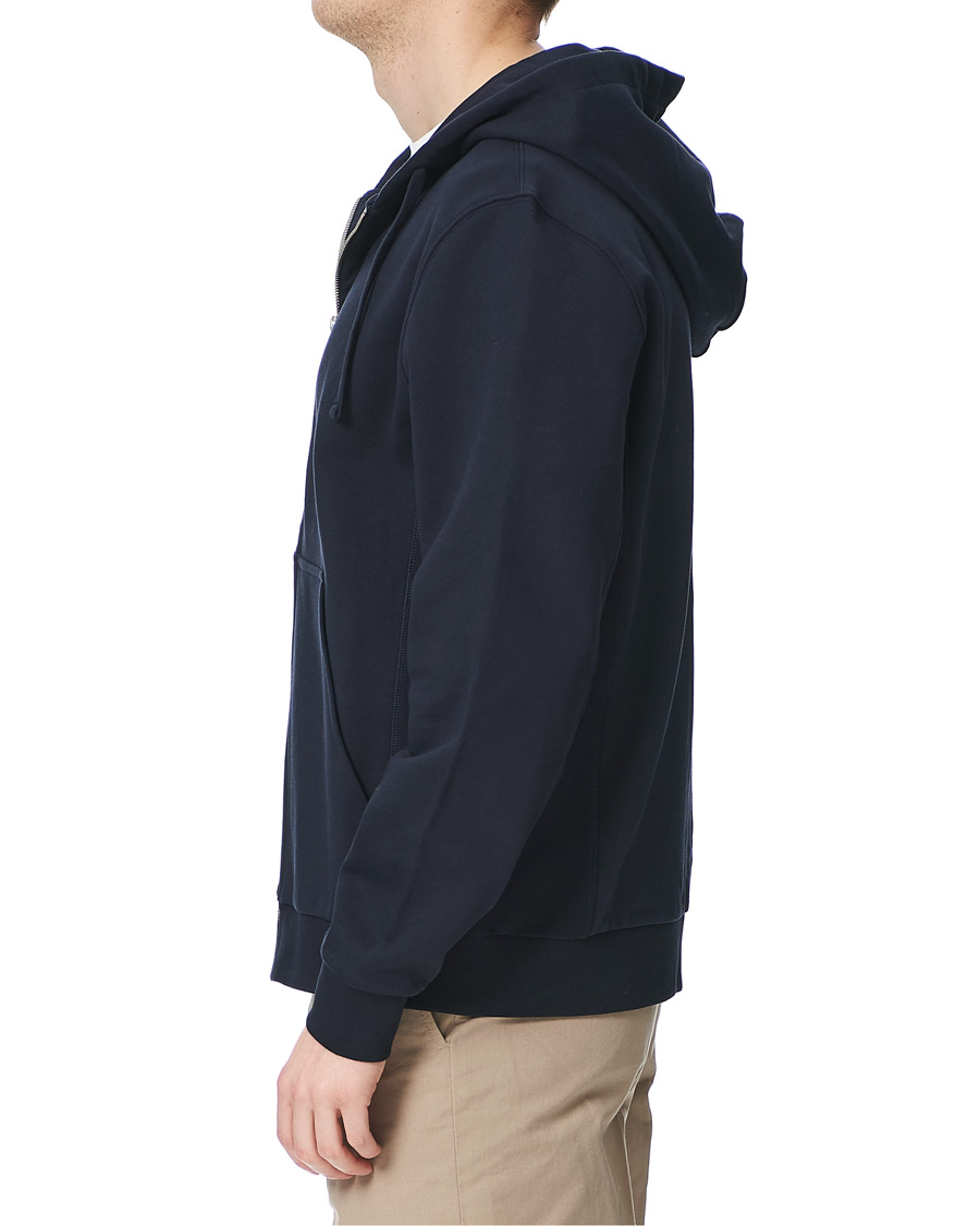 Herr | Tröjor | Filippa K | Aldous Cotton Zip Hood Navy