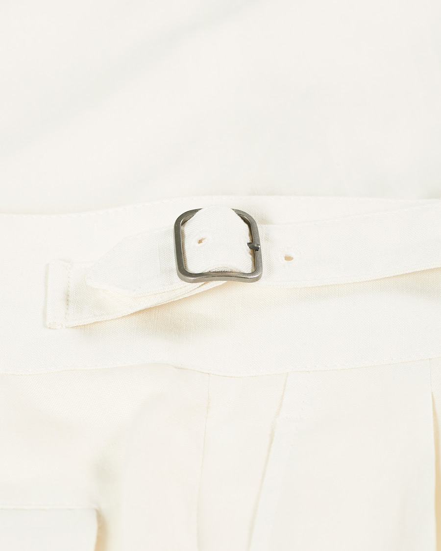Herr | Byxor | Ralph Lauren Purple Label | Silk/Linen Burma Trousers Light Beige