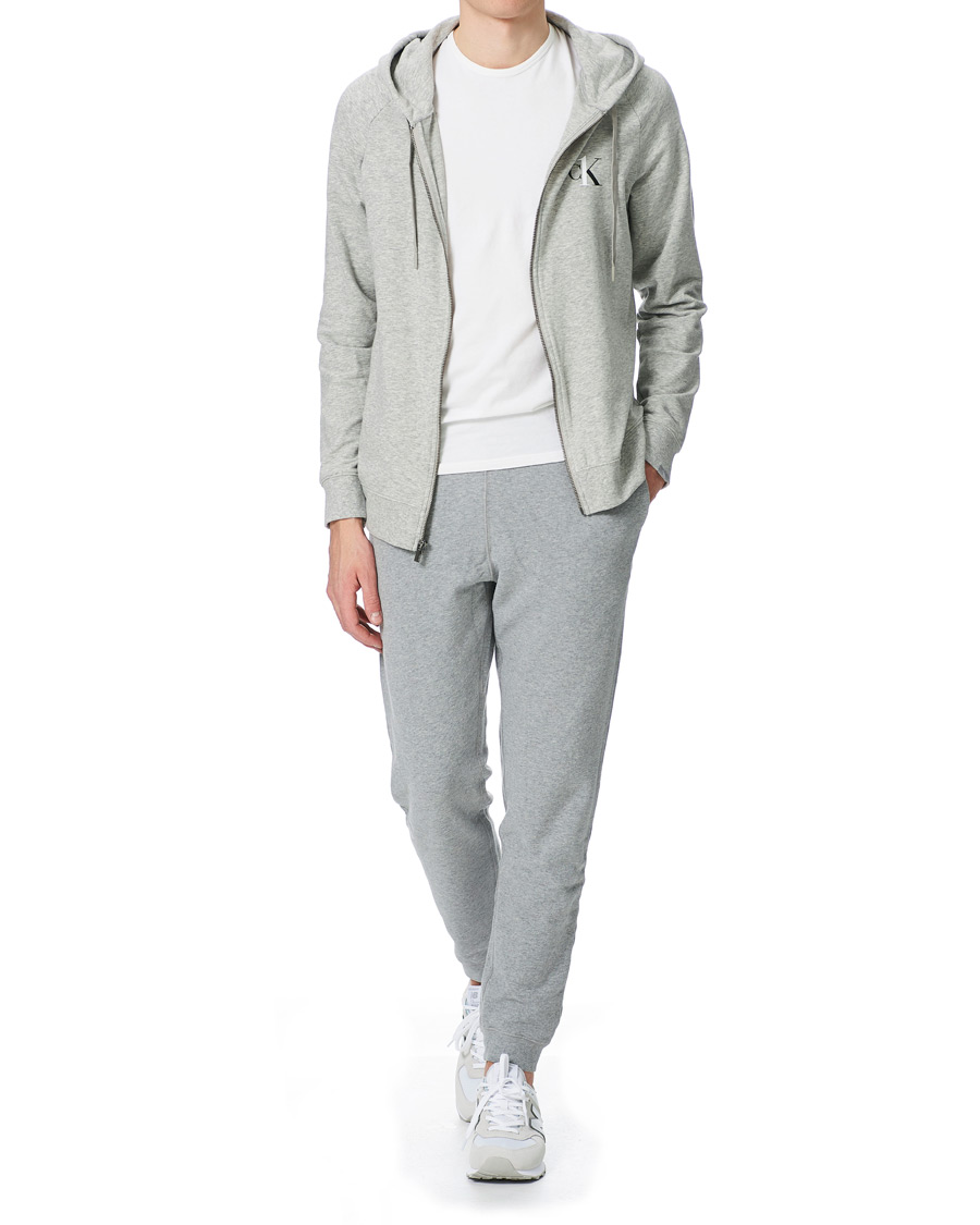 Herr | Tröjor | Calvin Klein | CK One Lounge Full Zip Hoodie Grey Heather