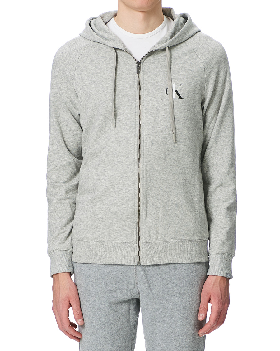 Herr | Tröjor | Calvin Klein | CK One Lounge Full Zip Hoodie Grey Heather