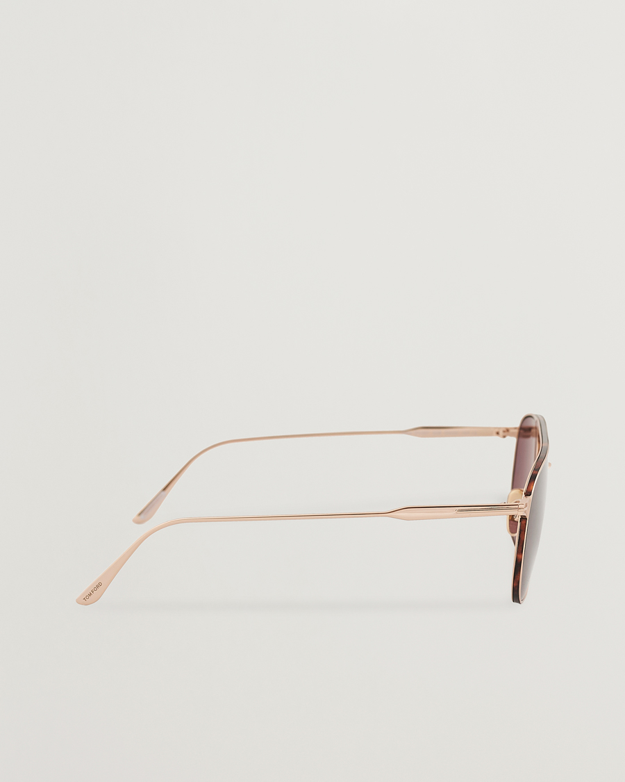 Herr | Tom Ford Jake Sunglasses Shiny Rose Gold/Brown | Tom Ford | Jake Sunglasses Shiny Rose Gold/Brown
