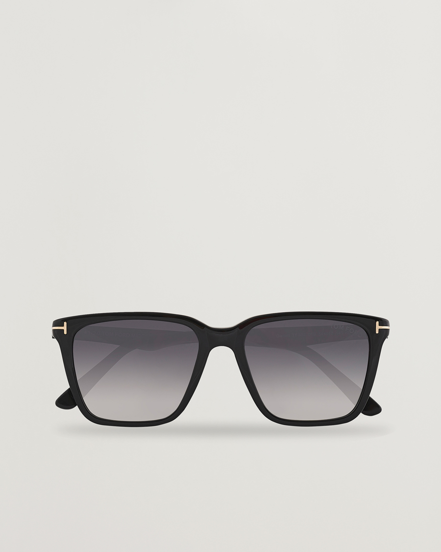 Herr | Solglasögon | Tom Ford | Garrett Sunglasses Shiny Black/Gradient Smoke