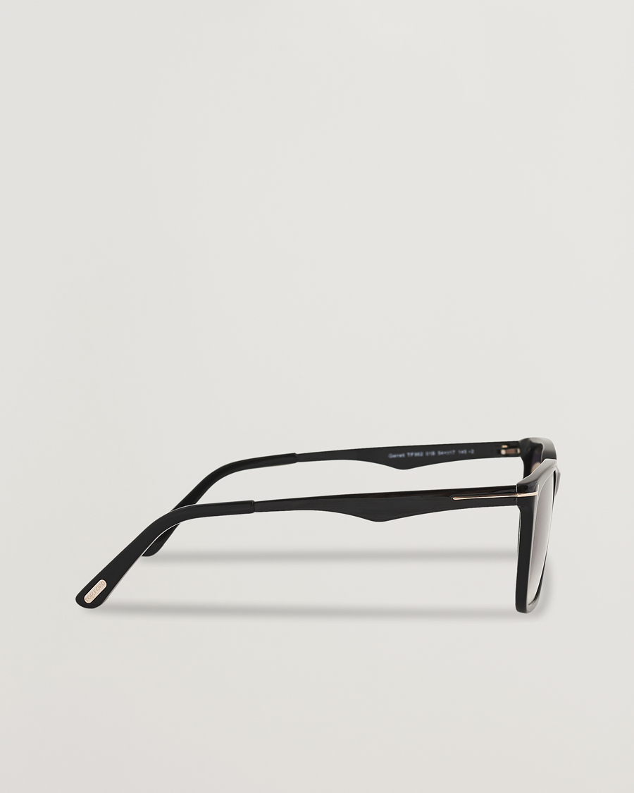 Herr | Solglasögon | Tom Ford | Garrett Sunglasses Shiny Black/Gradient Smoke