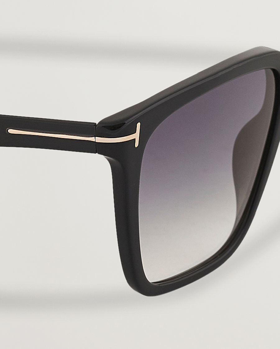 Herr | Solglasögon | Tom Ford | Garrett Sunglasses Shiny Black/Gradient Smoke