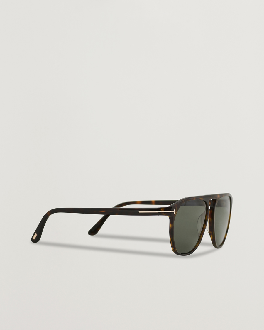 Herr | Tom Ford Jasper-02 Sunglasses Dark Havana/Green | Tom Ford | Jasper-02 Sunglasses Dark Havana/Green