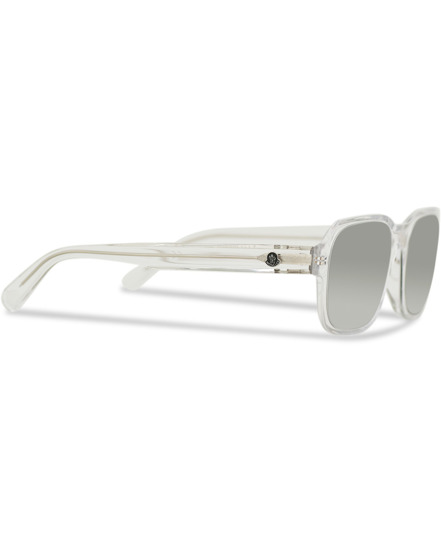 Herr | Moncler Lunettes Icebridge Sunglasses Crystal/Smoke Mirror | Moncler Lunettes | Icebridge Sunglasses Crystal/Smoke Mirror