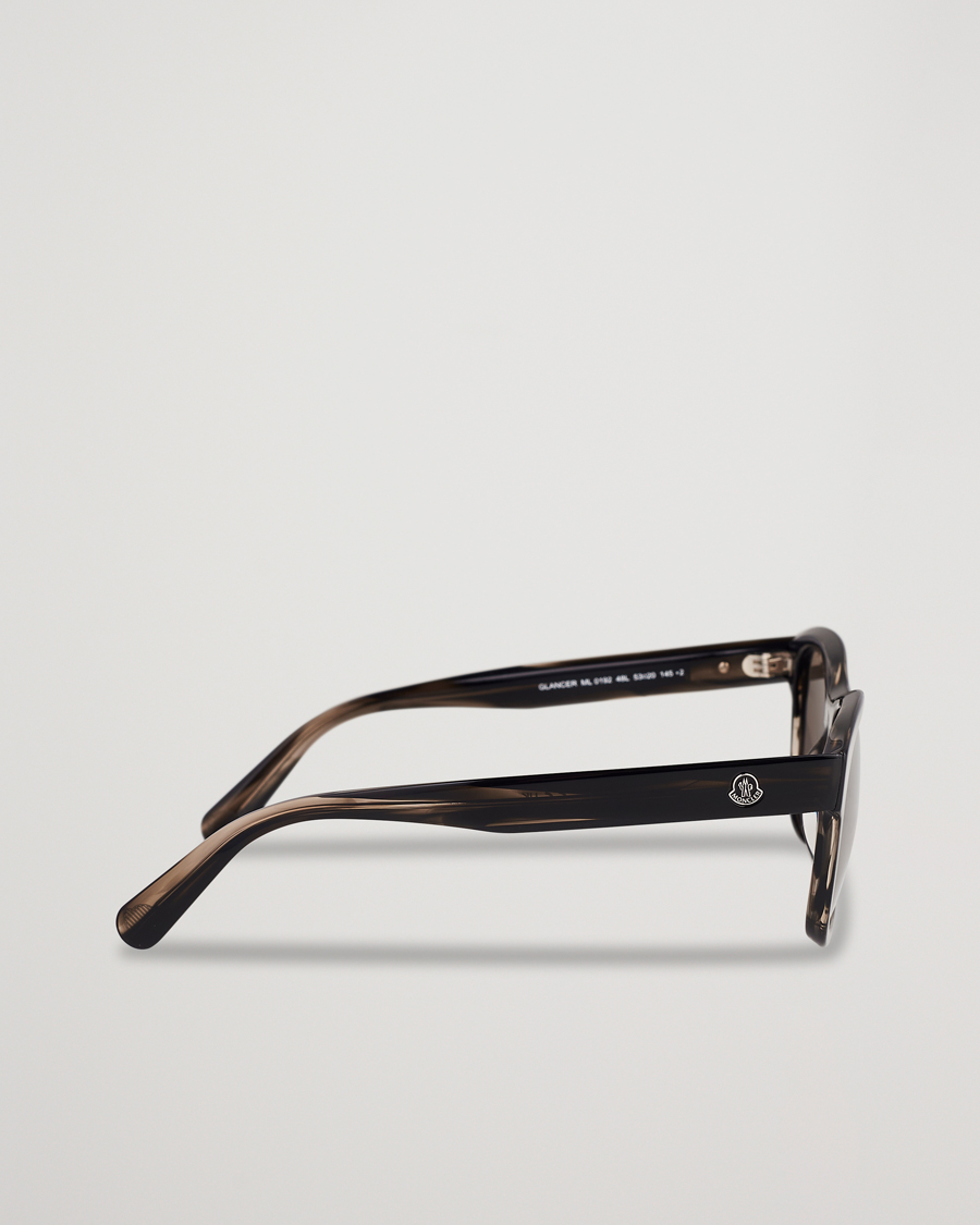 Herr | Moncler Lunettes ML0192 Sunglasses Shiny Dark Brown/Roviex Mirror | Moncler Lunettes | ML0192 Sunglasses Shiny Dark Brown/Roviex Mirror