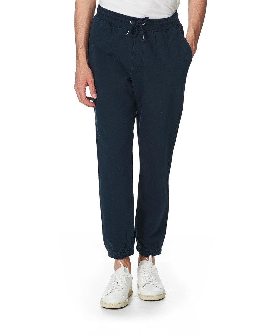 Herr | Byxor | Colorful Standard | Classic Organic Sweatpants Navy Blue