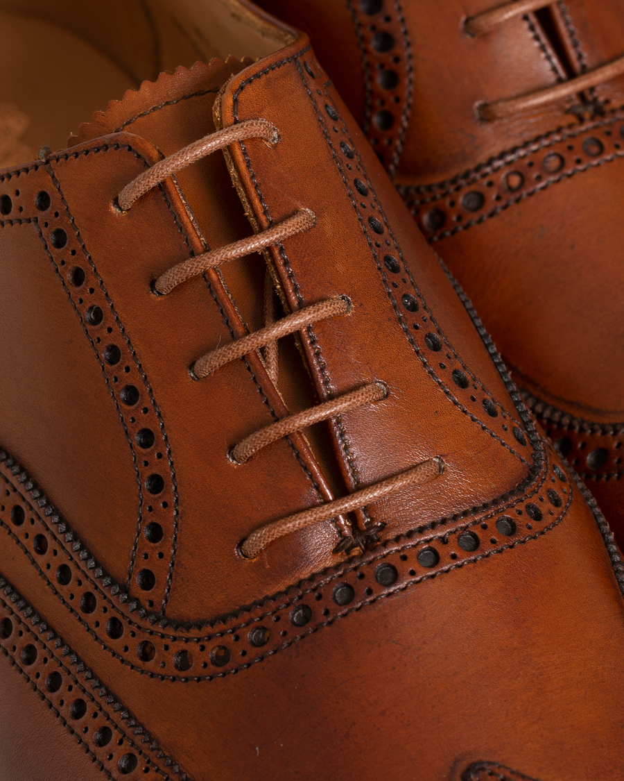 Herr | Skovård | Saphir Medaille d'Or | Shoe Laces Thin Waxed 75cm Tobacco