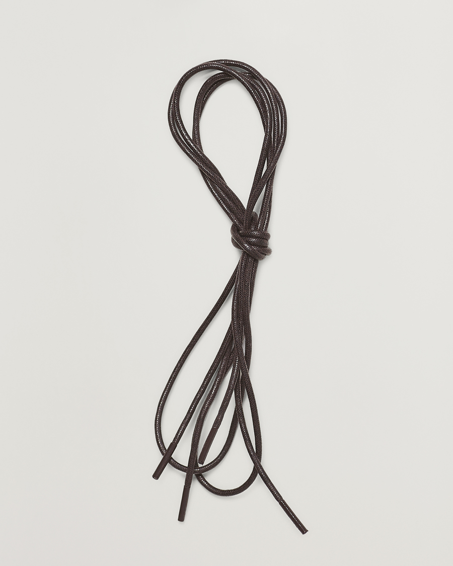 Herr | Skovårdsprodukter | Saphir Medaille d'Or | Shoe Laces Thin Waxed 75cm Dark Brown